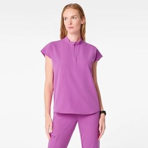 FIGS Rafaela Oversized Scrub Top in Ultraberry Magenta Women's XL NWOT